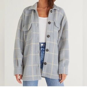 Plaid Button-Up Women's Jacket